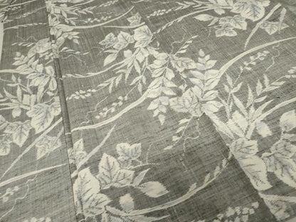 平和屋着物●上質な紬　蔦草文　正絹　逸品　AABE8529cs