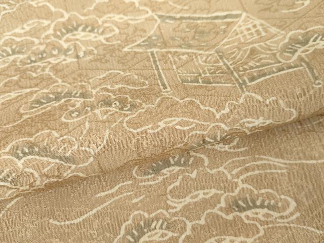 平和屋着物●訪問着　作家物　浜松風景文　正絹　逸品　AABE8532cs