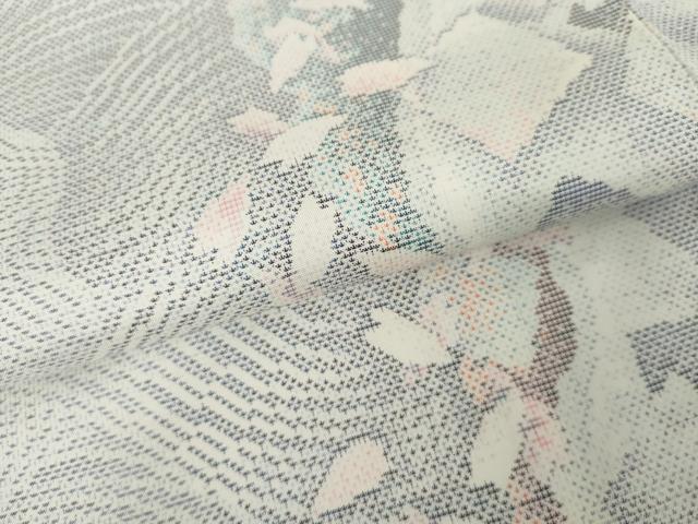 平和屋着物○都喜ヱ門 本場大島紬 白大島 カタス7マルキ 舞花