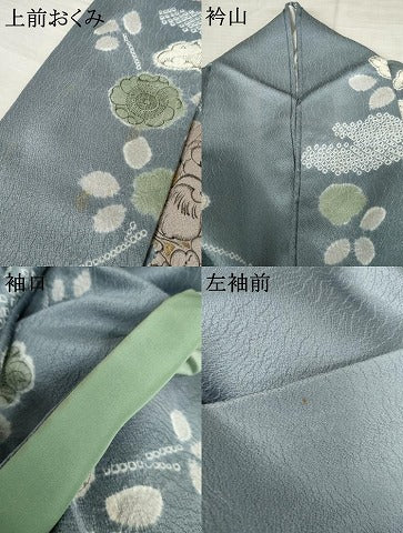 平和屋着物●訪問着　絞り　辻が花　正絹　逸品　AABE8548cs