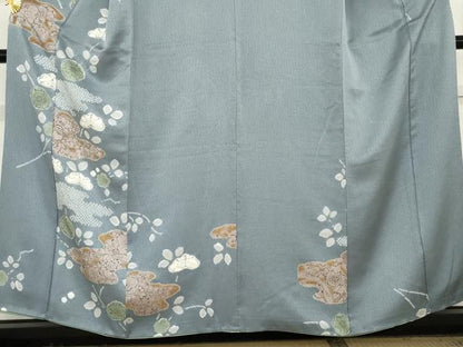 平和屋着物●訪問着　絞り　辻が花　正絹　逸品　AABE8548cs