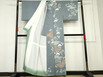 平和屋着物●訪問着　絞り　辻が花　正絹　逸品　AABE8548cs