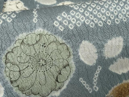 平和屋着物●訪問着　絞り　辻が花　正絹　逸品　AABE8548cs