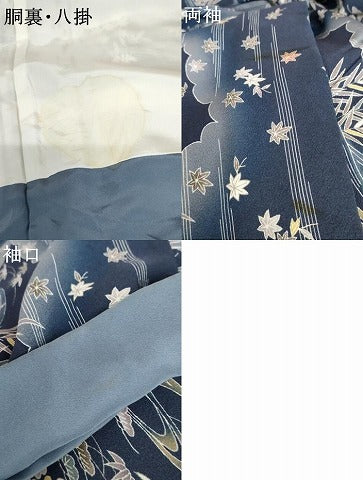 平和屋着物●訪問着　松竹梅風景文　暈し染め　正絹　逸品　AABE8563cs