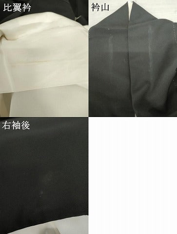 平和屋着物●本加賀友禅作家　村下信吉　黒留袖　絵巻風景飛鳥花文　暈し染め　正絹　逸品　AABE8571cs