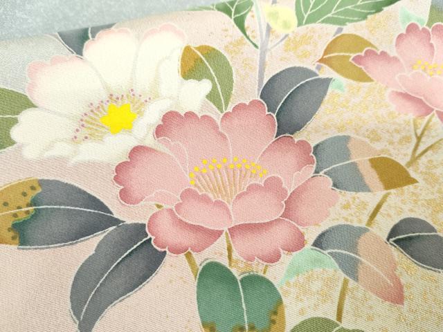 平和屋着物●訪問着　花松文　暈し染め　金彩　正絹　逸品　AABE8573cs 平和屋着物○訪問着 花松文 暈し染め 金彩 正絹 逸品 AABE8573cs