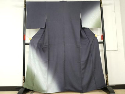 平和屋着物●訪問着　墨流し文様　暈し染め　やまと誂製　正絹　逸品　AABE8578cs
