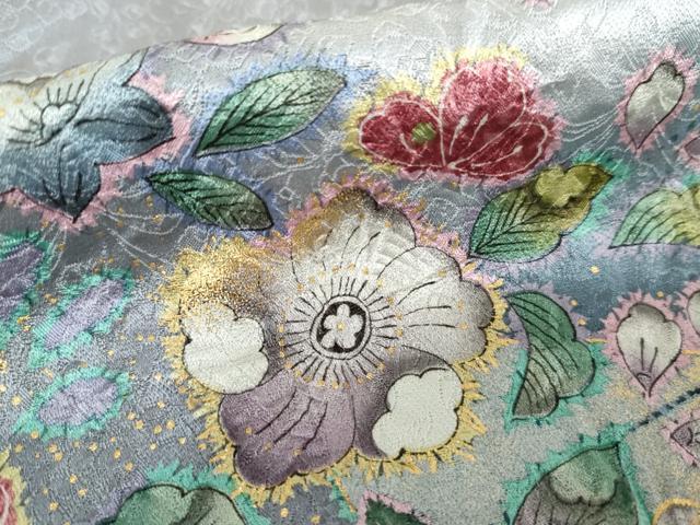 平和屋着物○訪問着 辻が花 暈し染め 金彩 正絹 逸品 AABE8580cs