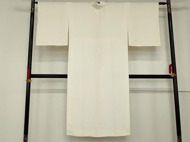 平和屋着物●長襦袢　袷　色無地　灰黄緑色　正絹　逸品　AABE8581cs