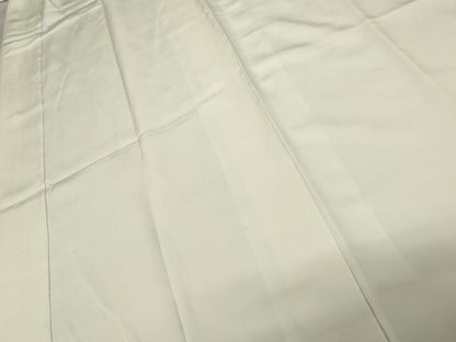 平和屋着物●長襦袢　袷　色無地　灰黄緑色　正絹　逸品　AABE8581cs