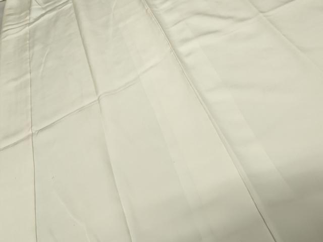 平和屋着物●長襦袢　袷　色無地　灰黄緑色　正絹　逸品　AABE8581cs