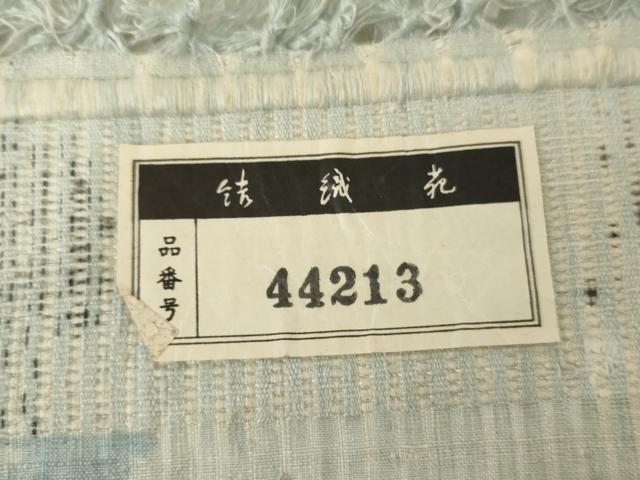 平和屋着物●人間国宝 田中林次 本場結城紬 重要無形文化財 100亀甲 モロ入り 飛び亀甲 雪輪草花文 藍色 証紙付き 正絹 逸品 AABE8588cs