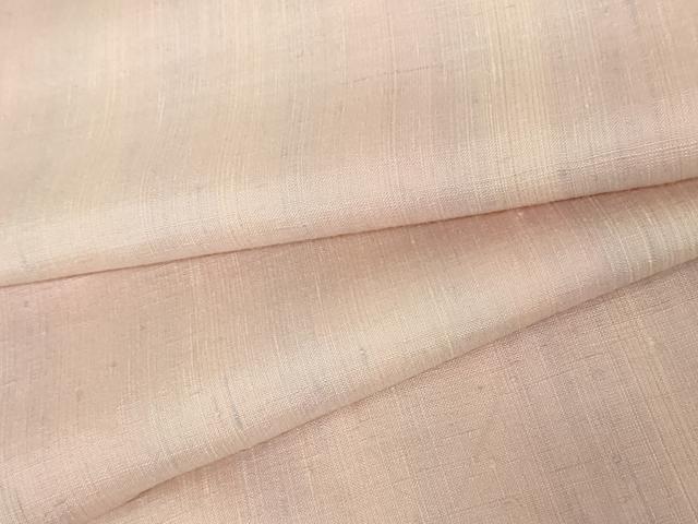 平和屋着物●紅花紬　米沢　新田英行　新田間道　霞間道　正絹　逸品　AABE8590cs