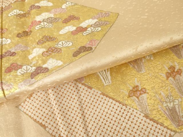 平和屋着物●銀座きしや　訪問着　駒刺繍　吉祥花文　金彩　たとう紙付き　正絹　逸品　未使用　AABE8594cs 楽天市場】平和屋着物○銀座きしや 訪問着 駒刺繍 吉祥花文 金彩 正絹