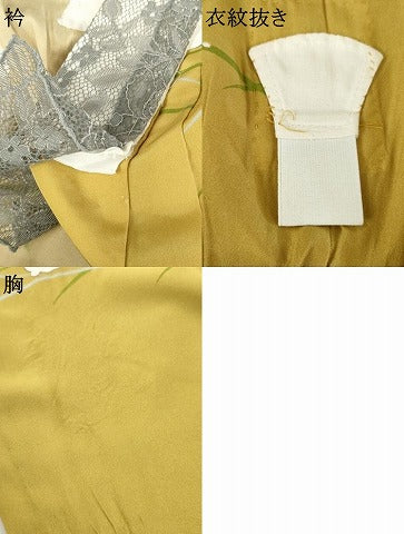 平和屋着物●長襦袢 無双仕立て 月とうさぎ 正絹 逸品 AABE8607cs