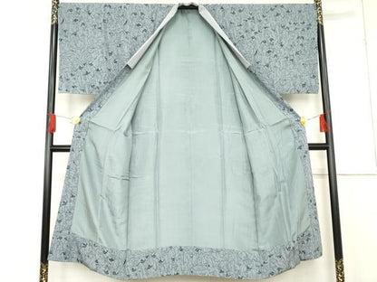 平和屋着物●男性　長襦袢　袷　女人文　正絹　逸品　AABE8615cs