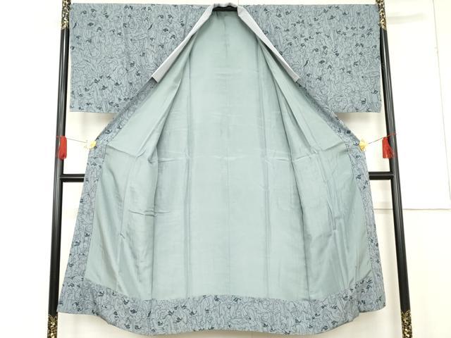 平和屋着物●男性　長襦袢　袷　女人文　正絹　逸品　AABE8615cs
