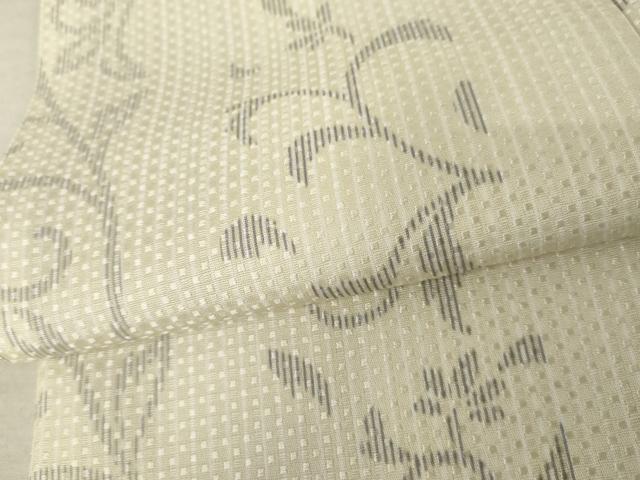 平和屋着物●上質な小紋　唐草文　正絹　逸品　AABE8620cs