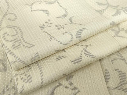 平和屋着物●上質な小紋　唐草文　正絹　逸品　AABE8620cs