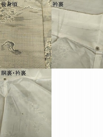 平和屋着物●本場大島紬　一元7マルキ　総絣　風景文　正絹　逸品　AABE8634cs
