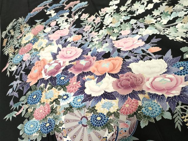 平和屋着物●本加賀友禅作家　寺西一紘　黒留袖　風景草花文　正絹　逸品　DABB0528ud 2026年最新】寺西一紘の人気アイテム - メルカリ