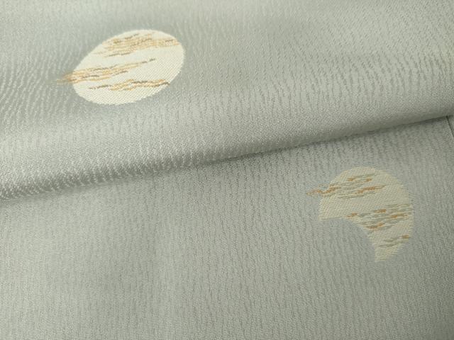平和屋着物●上質な小紋　月　ゑり善扱い　正絹　逸品　AABE8654cs