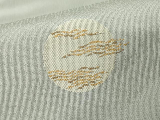 平和屋着物●上質な小紋　月　ゑり善扱い　正絹　逸品　AABE8654cs