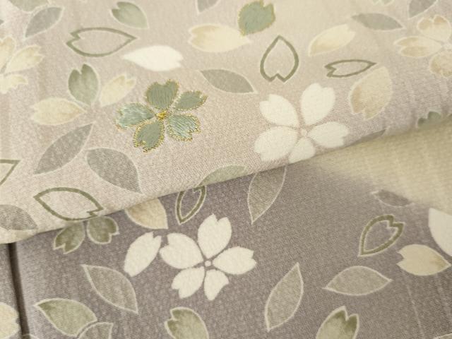 平和屋着物●染色作家　林淳一　訪問着　刺繍　重ね山花文　暈し染め　金糸　正絹　逸品　AABE8656cs