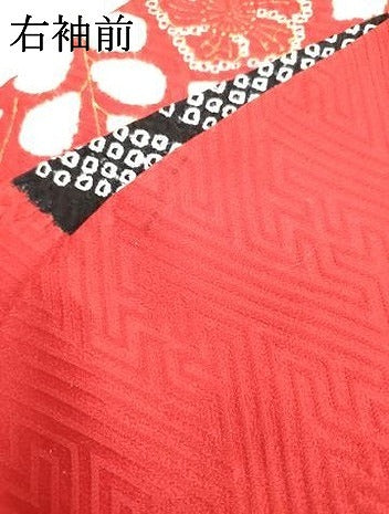 平和屋着物●豪華振袖　絞り　御所車吉祥花文　金銀彩　正絹　逸品　AABE8668cs