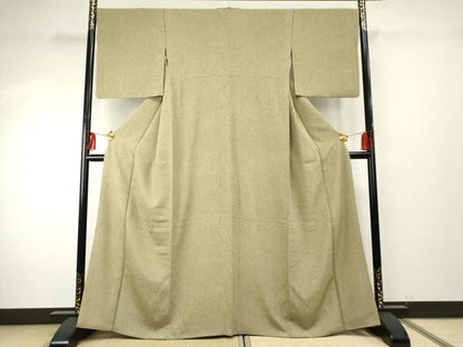 平和屋着物●上質な小紋　墨流し文様　正絹　逸品　AABE8676cs