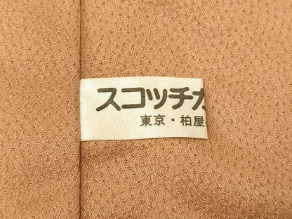 平和屋着物■訪問着 刺繍 枝垂れ花扇子文 暈し染め 金糸 金彩 正絹 逸品 AABE8768fw