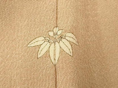 平和屋着物■訪問着 吉祥草花文 暈し染め 金銀彩 正絹 逸品 AABE8827fw