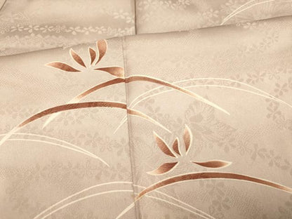 平和屋着物■訪問着　雲取り芝花文　暈し染め　正絹　逸品　AABE8837fw