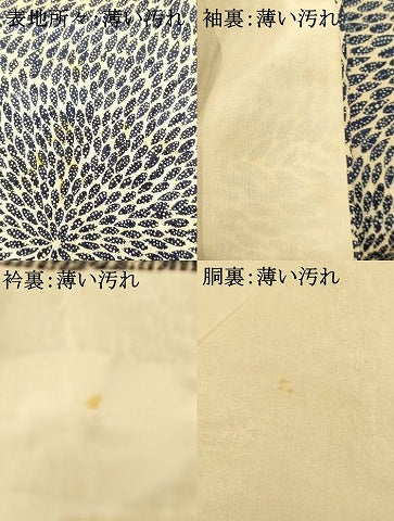 平和屋着物■上質な小紋 舞花文 正絹 逸品 AABE8866fw