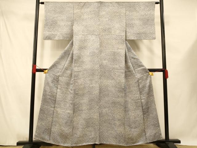 平和屋着物■上質な小紋 舞花文 正絹 逸品 AABE8866fw