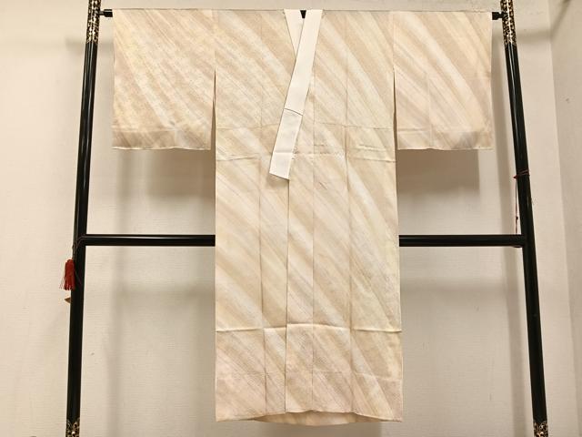 平和屋着物●長襦袢　無双仕立て　紗綾形地紋　暈し染め　正絹　逸品　未使用　AABE8887ph