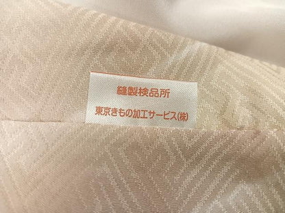 平和屋着物●長襦袢　無双仕立て　紗綾形地紋　暈し染め　正絹　逸品　未使用　AABE8887ph