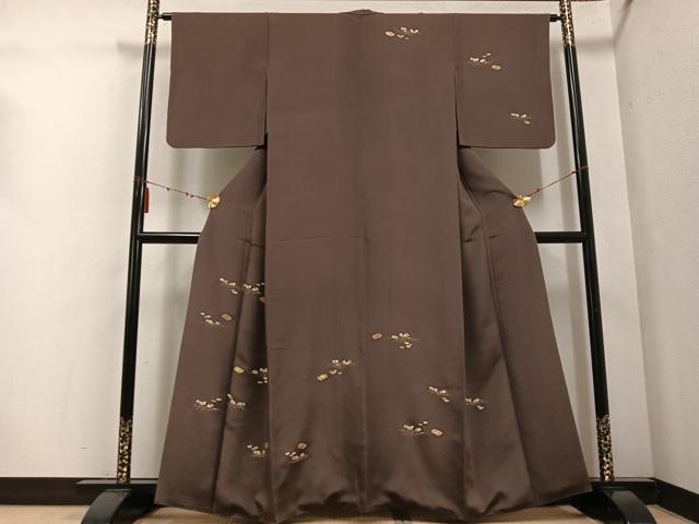 平和屋着物●訪問着　花文箱　金彩　正絹　逸品　AABE8890ph 平和屋着物○訪問着 花文箱 金彩 正絹 逸品 AABE8890ph