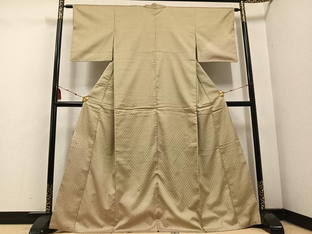 平和屋着物●訪問着　お召地　花織　正絹　逸品　AABE8895ph