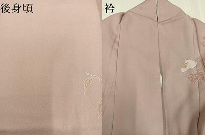 平和屋着物●訪問着　友禅　枝花文　正絹　逸品　AABE8898ph