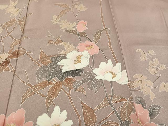 平和屋着物●訪問着　友禅　枝花文　正絹　逸品　AABE8898ph