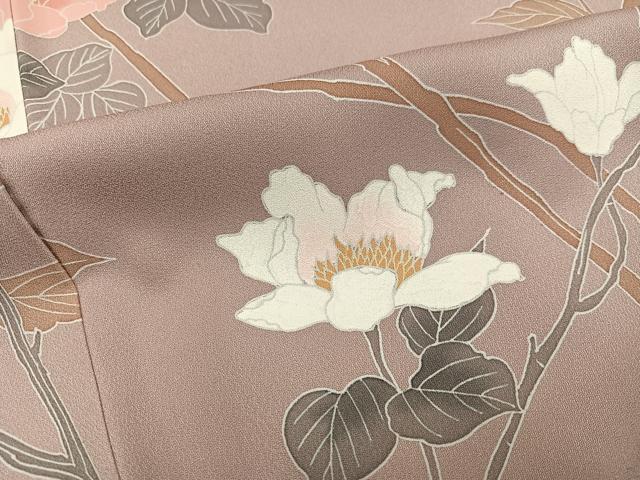 平和屋着物●訪問着　友禅　枝花文　正絹　逸品　AABE8898ph