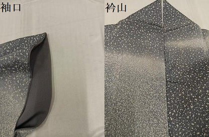 平和屋着物●訪問着　花唐草文　暈し染め　鬼しぼ縮緬　正絹　逸品　AABE8904ph