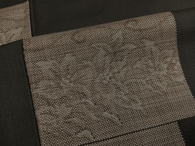 平和屋着物●本場大島紬　カタス9マルキ　地空き　草花文　正絹　逸品　AABE8914ph