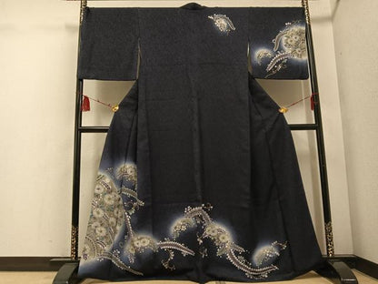 平和屋着物●訪問着 辻が花 暈し染め 金彩 正絹 逸品 AABE8916ph