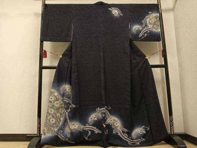 平和屋着物●訪問着 辻が花 暈し染め 金彩 正絹 逸品 AABE8916ph