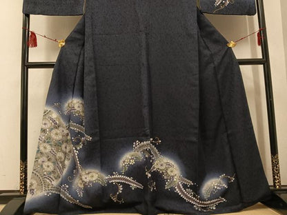平和屋着物●訪問着 辻が花 暈し染め 金彩 正絹 逸品 AABE8916ph