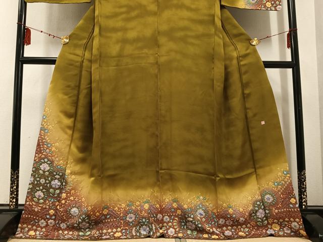 平和屋着物●訪問着　作家物　泰常　辻が花　暈し染め　正絹　逸品　AABE8919ph 平和屋着物○訪問着 作家物 泰常 辻が花 暈し染め 正絹 逸品