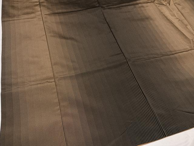 平和屋着物●上質な紬　間道　正絹　逸品　AABE8920ph