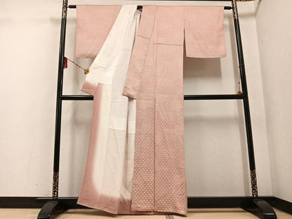 平和屋着物●上質な小紋　花尽くし　正絹　逸品　AABE8922ph